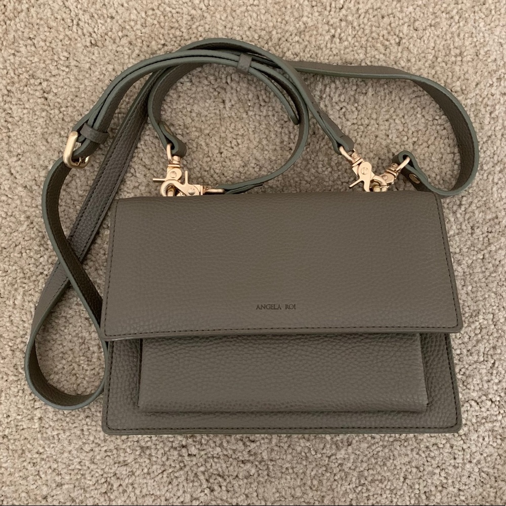 Angela Roi Eloise Satchel Crossbody in Ash Brown